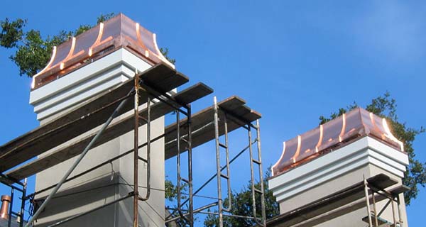 copper chimney cover